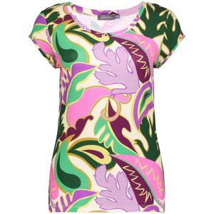 Geisha T-shirt met all over print