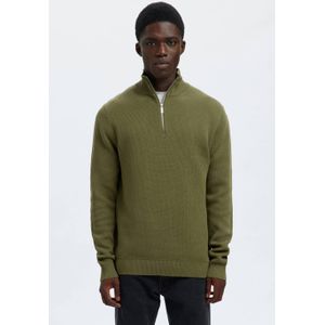 SELECTED HOMME gebreide trui donkergroen