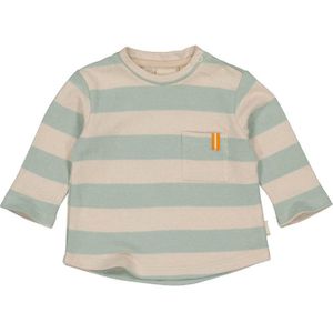 Quapi baby gestreepte longsleeve lichtblauw/beige