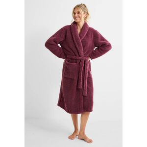 ten Cate fleece badjas donkerroze