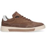 Manfield Leren Sneakers Bruin