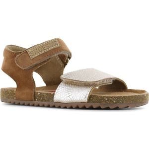 Shoesme leren sandalen bruin/goud