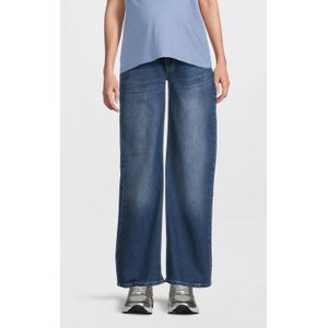 MAMALICIOUS high waist zwangerschapskleding wide leg jeans light blue denim