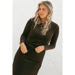 Bolina Island x Florine Hofstee maxi jurk olijfgroen