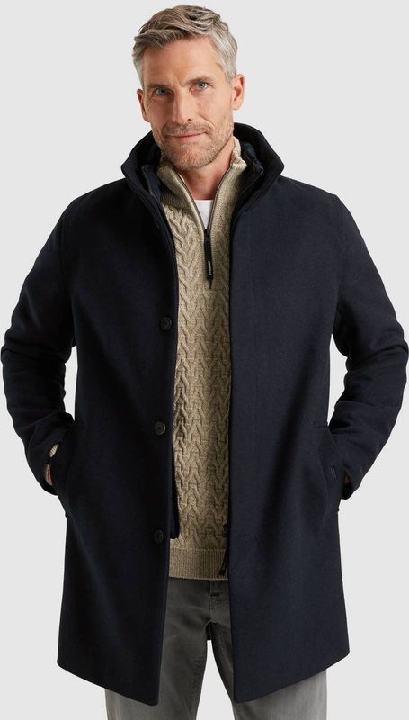 Vanguard Heren jas blauw (Maat: S) - Effen