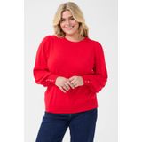 Kaffe Curve pullover rood