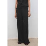 Mango - Straight Regular Waist - Broek - Grijs