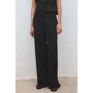 Mango - Straight Regular Waist - Broek - Grijs
