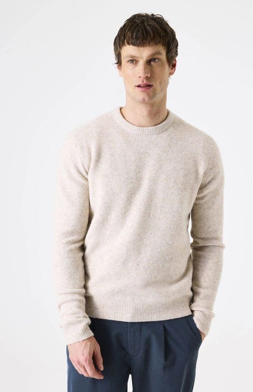 Garcia gebreide trui met wol ecru