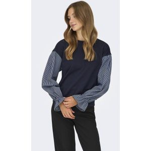 ONLY gestreepte sweater donkerblauw