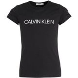 CALVIN KLEIN JEANS slim fit T-shirt met logo zwart