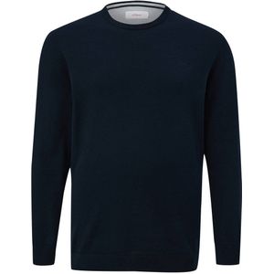 s.Oliver Big Size trui Plus Size met logo donkerblauw