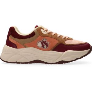 Scotch & Soda Celest chunky suède sneakers roze/bordeaux