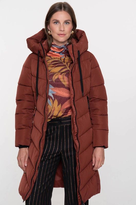 Geisha - Gewatteerde Jas - Roestbruin - 58580 99 000735 - Dames