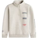 Tommy Hilfiger sweater met backprint grijs