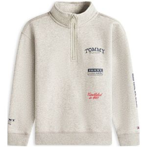 Tommy Hilfiger sweater met backprint grijs