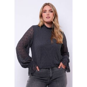 Exxcellent blousetop antraciet