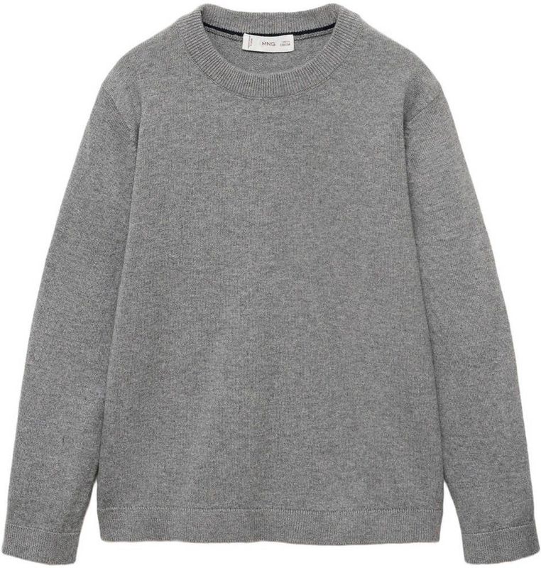 Mango Kids - Pullover - Grijs Melange - Fijn Gebreid