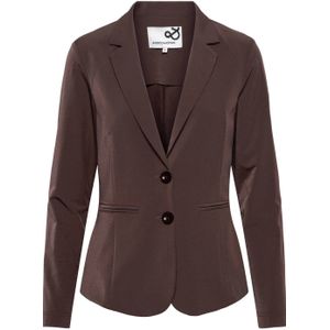 &Co Woman regular blazer donkerbruin