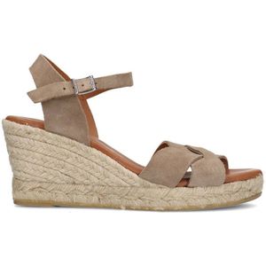 Manfield Suède Espadrilles Taupe