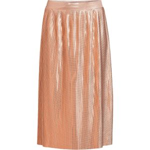 Anytime plisse midi rok rosé