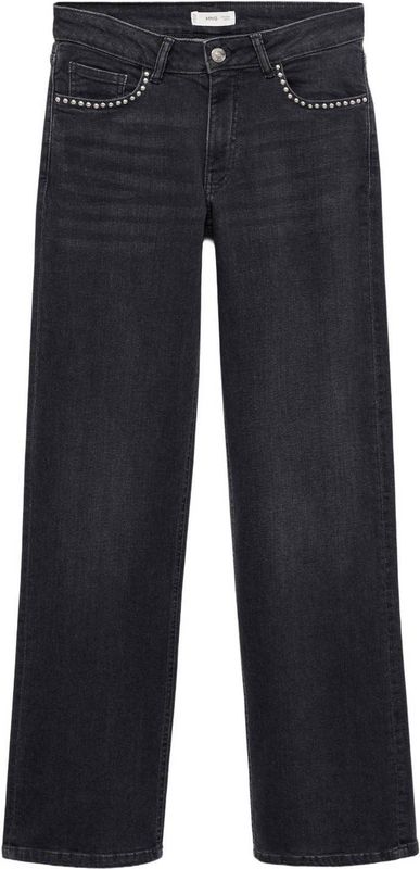 MANGO TEEN straight leg jeans grijs