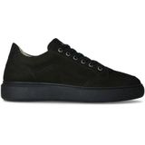 Manfield nubuck sneakers zwart