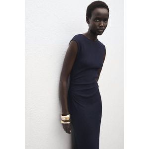 MANGO - BASILEA - Jurk - Navy - 7/8 lengte - Mouwloos