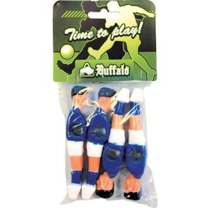 Buffalo Tafelvoetbalpoppen 13 mm 4 stuks (blauw/wit)