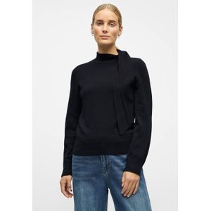 Object Trui Objthess L/s Re Bow Knit Pullover N 23048077 Black Dames Maat - XS