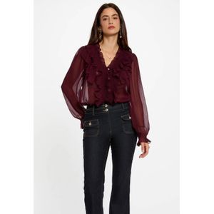 Morgan blouse donkerrood
