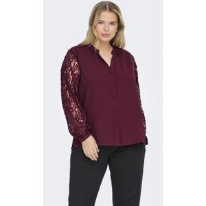 ONLY CARMAKOMA blouse donkerrood