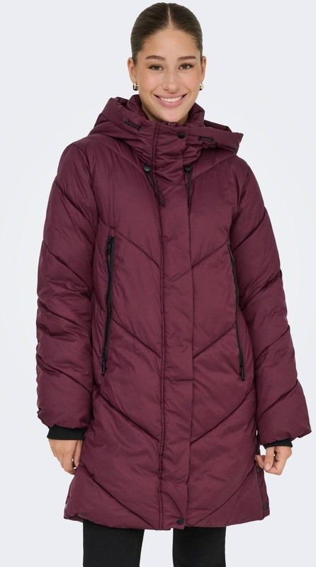 Only - Gewatteerde Jas - Port Royale - Met Capuchon - Steekzakken - Ritssluiting