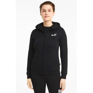 Puma sweatvest met logo zwart