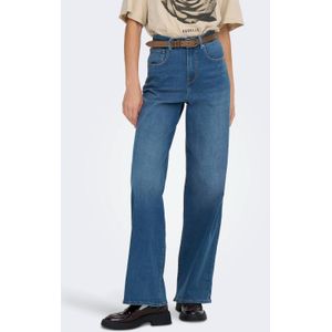 ONLY high waist wide leg jeans blue grey denim