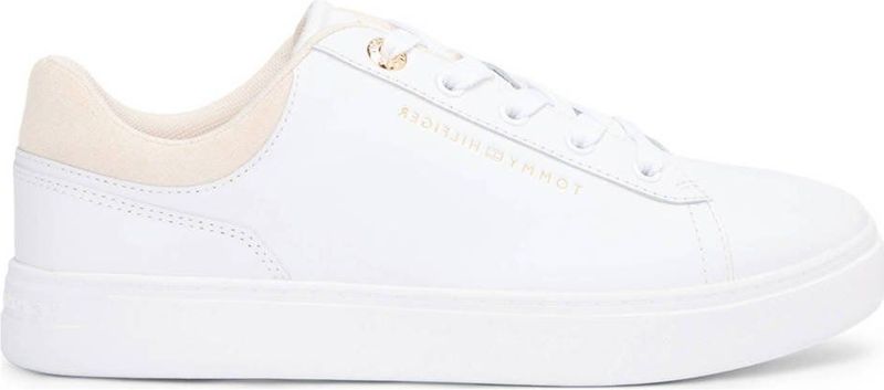 Tommy Hilfiger leren sneakers wit/creme