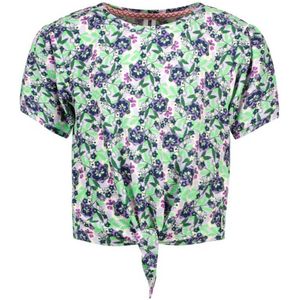 B.Nosy gebloemd T-shirt Veerle lichtgroen/donkerblauw/paars