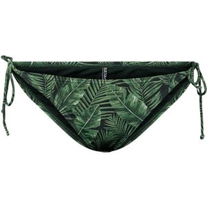 PIECES strik bikinibroekje PCBILMA groen/zwart