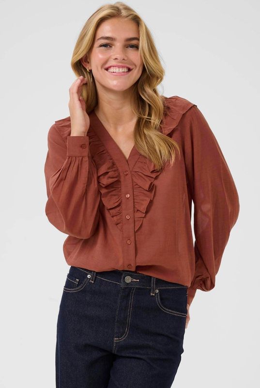 Kaffe blouse brons
