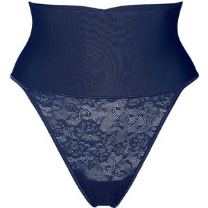 Maidenform high waist corrigerende string Tame Your Tummy donkerblauw