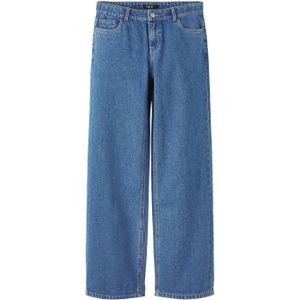 LMTD low waist wide leg jeans NLFTOIZZA medium blue denim