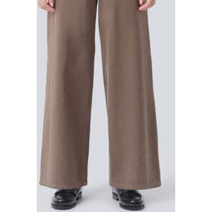 Modström wide leg jeans bruin