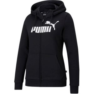 Puma sweatvest zwart/wit
