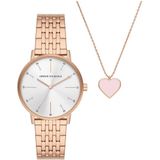 Armani Exchange horloge AX7145SET roségoudkleurig