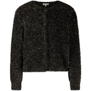 Expresso gebreid vest zwart met glitter