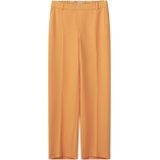 Mos Mosh cropped straight fit pantalon Bai Leia van gerecycled polyester oranje