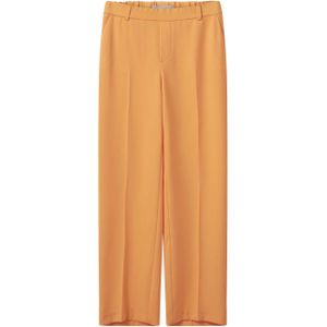 Mos Mosh cropped straight fit pantalon Bai Leia van polyester oranje