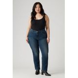 Jeans - Zealous Blue - Katoen-Stretch - Hoog Taille - Rechtaflopende Pijpen