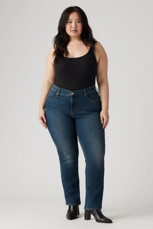 Jeans - Zealous Blue - Katoen-Stretch - Hoog Taille - Rechtaflopende Pijpen