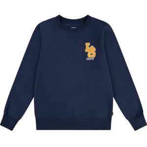 Levi's Kids sweater MONOGRAM met printopdruk en borduursels donkerblauw